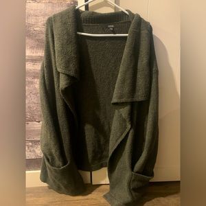 Large Buffalo by David Bitton Rich Green Pocketed Cardigan